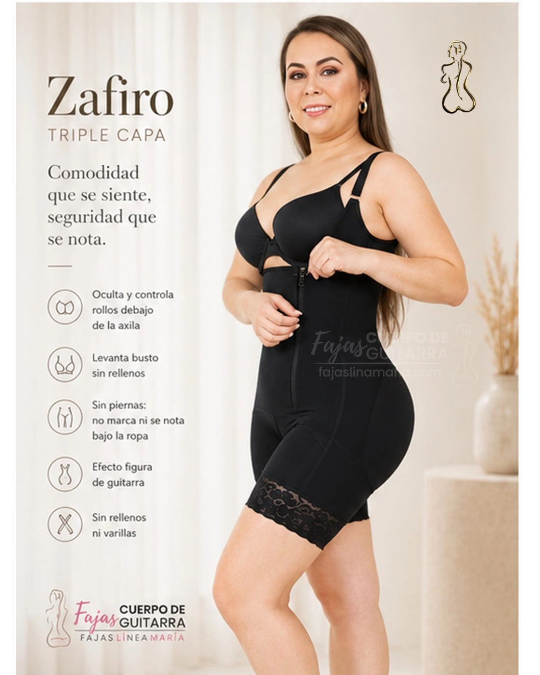 Faja Reductora Cuerpo de Guitarra