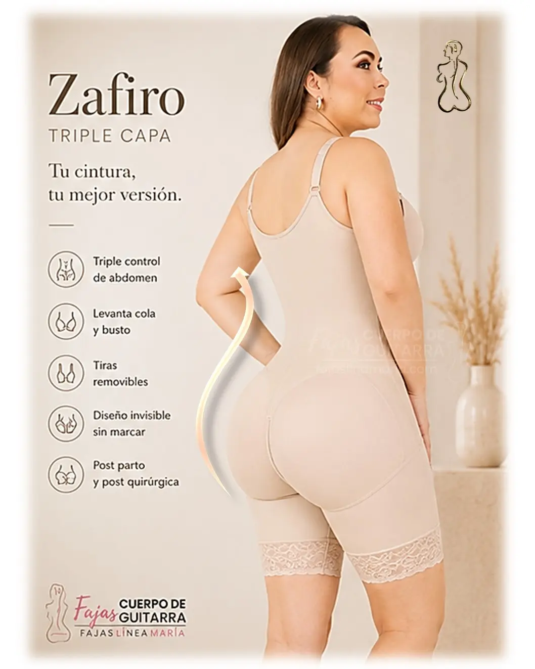 Faja Cuerpo de GuItarra Lina Maria